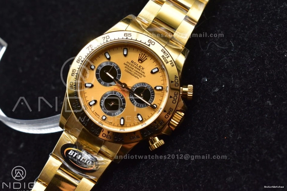 SA 761 Dial 1:1 YG FreshLook on BTF 116508 Black Daytona YG Edition Best Bracelet 1101